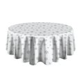 thumbnail image 5 of Christmas Round Tablecloth 60x60in(153x153cm) – Waterproof Polyester Table Cover with Full Print Design, Wrinkle Resistant & Washable for Kitchen Dining Party Decor, 5 of 6