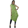 thumbnail image 3 of Moomaya Robe Kurti Sans Manches à une Épaule Imprimée pour Femmes, Vêtement de Créateur Boho pour Fête, 3 of 7
