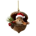thumbnail image 1 of Adornos Navideños de Animales Del Bosque, Acrílicos, de 8 Cm, para Colgar En El Árbol de Navidad con Cordón | Regalo de Decoración Navideña para Amantes de La Naturaleza. Corona para El Hogar., 1 of 1