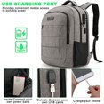 thumbnail image 2 of Travel Laptop Backpack Water Resistant Anti-Theft Bag with USB Charging Port and Lock 17.3 Inch Computer Business, 2 of 5