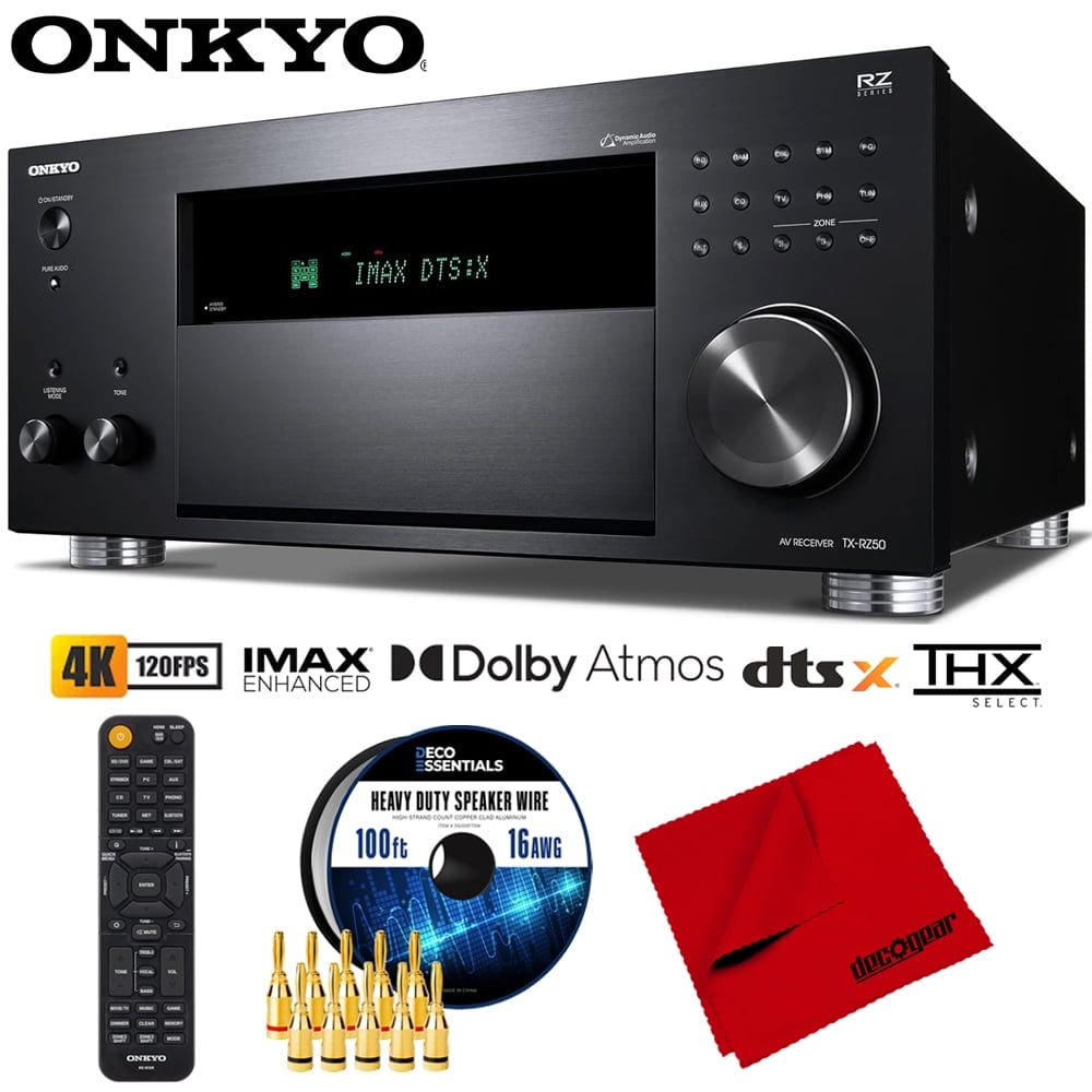 Onkyo 7.2-Ch Wireless Bluetooth 4K 3D A/V Receiver + Klipsch Onkyo 7.2-Ch Wireless Bluetooth 4K 3D A/V Receiver + Klipsch