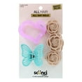 thumbnail image 2 of (4 pack) Scunci All Hair All Day Hold Claw Hair Clips, Assorted Colors, 3-Pieces, 2 of 3
