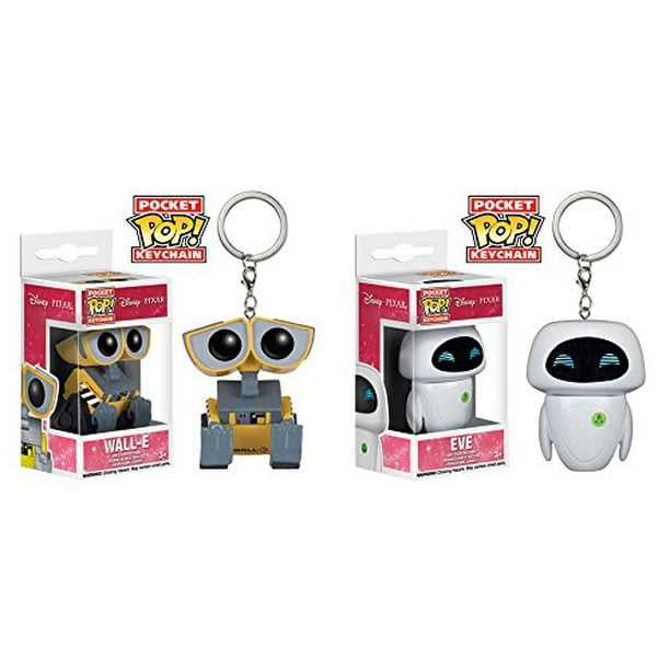 Wall E Wall E Wall E And Eve Pocket Pop Vinyl Figures Key Chain Set Of 2 Walmart Com Walmart Com