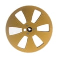 thumbnail image 1 of Carrete de cinta vacío de 1/4 7 pulgadas, carretes abiertos, cinta de sonido, máquina de apertura portátil, pieza de aleación de aluminio Oro, 1 of 8