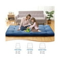 thumbnail image 3 of Home Bedroom Japanese Floor Mattress, Futon Mattress, Roll Up Mattress for Floor Tatami Mat, Sleeping Mat Camping Mattress Pad for Dormitory Guest Room, 3 of 7