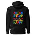 thumbnail image 2 of AUTISM TOGETHER AWARENESS CLASSIC ADULT UNISEX HOODIE BACK PRINT (Black, S), 2 of 2