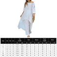 thumbnail image 4 of 2pcs/set Loose Solid Two Piece Sets Loose Pants Suit for Shopping (Blue S), 4 of 8