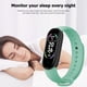 thumbnail image 4 of Pulsera de monitor de presión arterial de frecuencia cardíaca unisex con reloj inteligente deportivo magnético M6, 4 of 8