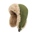 thumbnail image 3 of Gorro Invierno Aviador con Orejeras Plegables Sombrero Ruso Gorro Unisex Material Grueso de Felpa Protección Contra El Frío Y Viento Adecuado P Verde, 3 of 8
