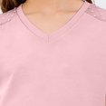 thumbnail image 6 of Karoyedx Kids Plain Tshirts Girls Toddler Girl Shirts Baby Girls Ruffle Sleeves Blouse T-Shirts Basic Cotton Tee Tops Cute Clothes Pink Size,7-8 Years, 6 of 6