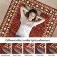 thumbnail image 6 of Shininglove Modern Bordered Area Rugs 8x10ft for Living Room, Machine Washable Low Pile Carpet with TPR Non-Slip Backing for Home Office(Red), 6 of 7