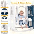 thumbnail image 6 of Costway 7 in 1 L-shaped Toddle Swing and Slide Set with Swing, Basketball Hoop & Telescope Blue+White, 6 of 9