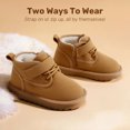 thumbnail image 3 of DREAM PAIRS Toddler Boys' Girls' Winter Ankle Boots, Warm Kids Walking Boots with Spacious Toe Box, Easy On and Off, Anti-Slip Outsole, 3 of 6