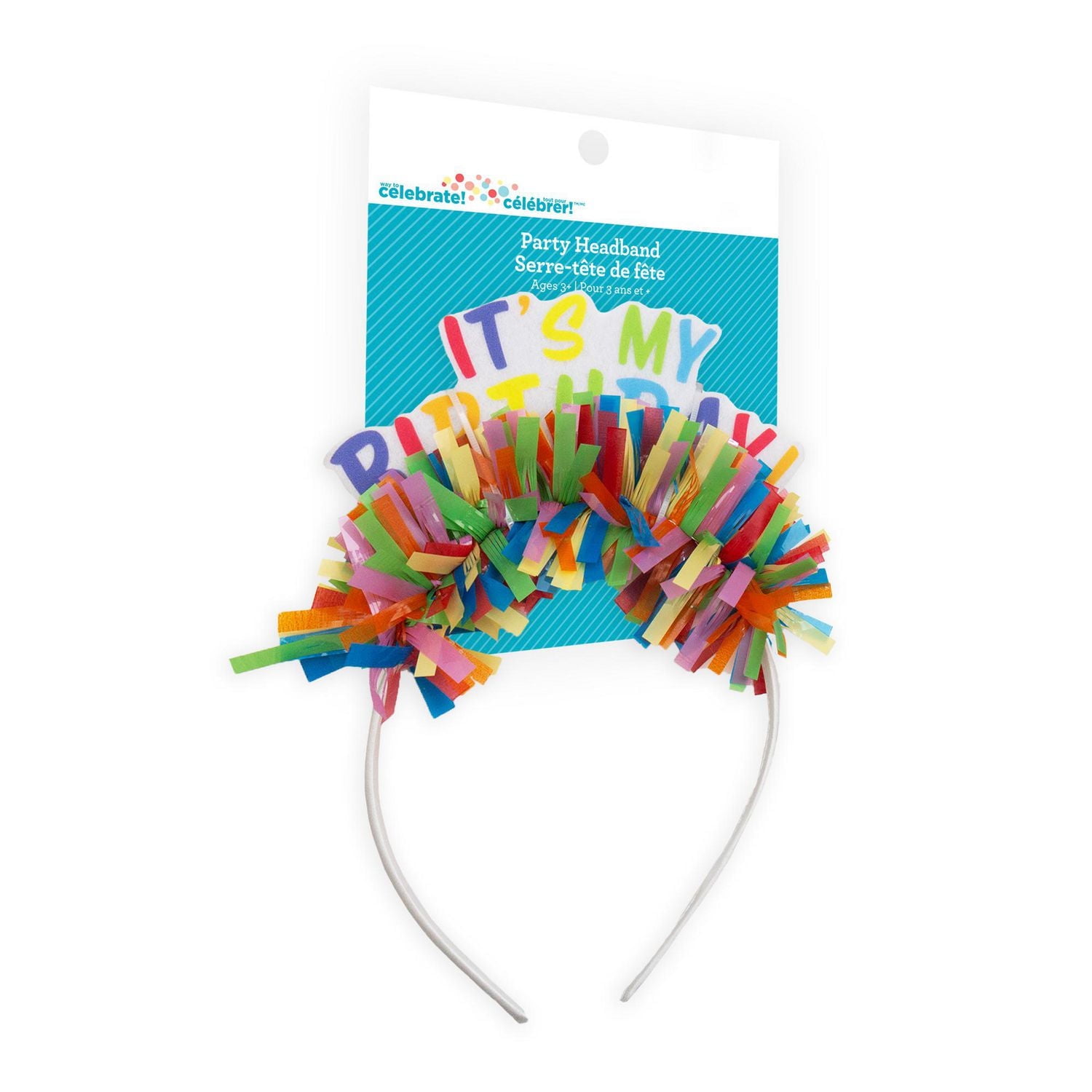 Way To Celebrate Serre-tête Pailleté Avec Bougies Couronnées de Pompons Taille Universelle