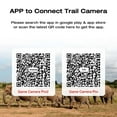 thumbnail image 2 of CAMPARK WiFi Trail Camera Native 30fps 4K 30MP Game Hunting Camera Bluetooth Night Vision Motion Activated IP66 Waterproof MP4 Deer Trail Cam for Wildlife Monitor, 2 of 11