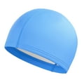 thumbnail image 1 of Silicone Swim Cap for Adult Long Hair Comfortable Water Sports Pool Training Hat, 1 of 3