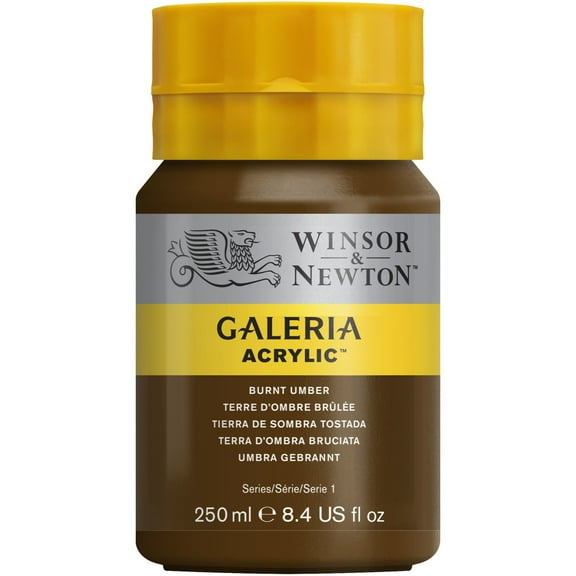 Winsor & Newton Galeria Acrylic, 250ml Squeeze Bottle, Burnt Umber