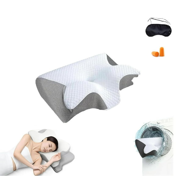 Airway Pro Sleep Apnea Pillow, Airway Pro Cervical Pillow - All-Night Neck Support, Ergonomic Pillows for All Sleeping Positions, for Neck Pain Relief, Breathable and Not Stuffy, Improve Sleep