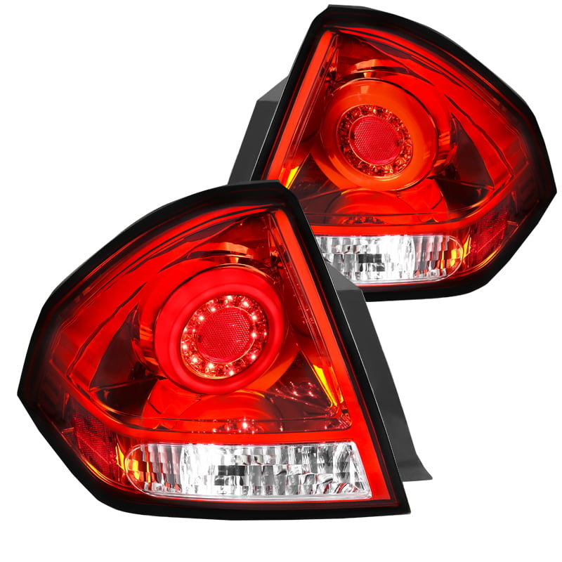 Red/Smoke 2006-2013 Chevy Impala LED Driving Brake Tail Lights Left+Right