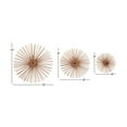 thumbnail image 3 of CosmoLiving by Cosmopolitan Copper Metal 3D Starburst Wall Decor (3 Count), 3 of 8