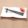 thumbnail image 4 of Deyuer 1 Pair Japanese Chopsticks Unbending Anti-slip Handles Alloy Japanese Sushi Chopsticks for Home,Black, 4 of 8