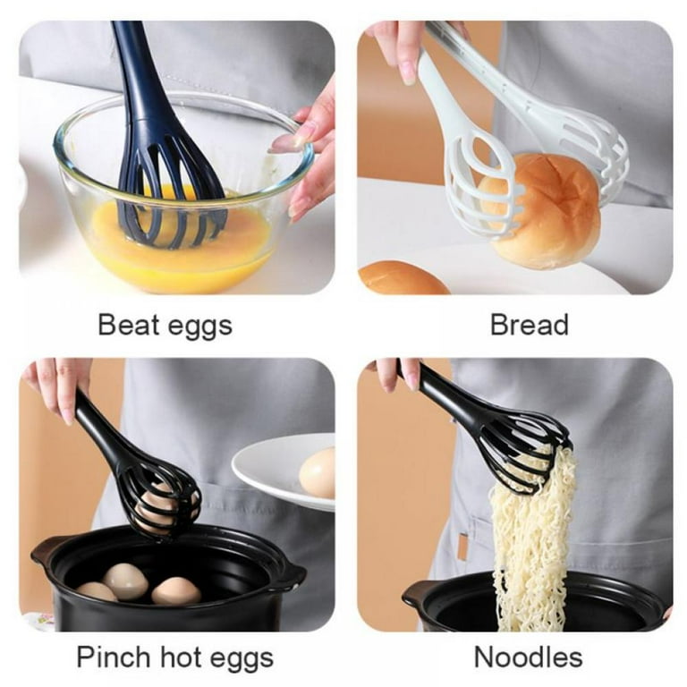 Patgoal Plastic Whisk Silicone Whisk Rubber Whisk Egg Beater Silicone Whisk Heat Resistant Non Scratch Whisk Silicone Ball Whisk Plastic Whisks for