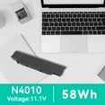 thumbnail image 3 of J1KND Laptop Battery for Dell Inspiron 13R 14R 15R 17R N3010 N4010 N4110 N5010 N7010 N5050 N5040 1540 4T7JN P20G 3750 3550 3420 M5040 312-0233 312-1205 383cw 451-11510 TKV2V 4T7JN, 3 of 9