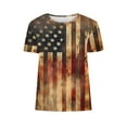 thumbnail image 5 of Weiqiqre Womens T Shirts American Flag Shirt for Women Firework Fourth of July T Shirt Patriotic Graphic Tee USA Flag Short Sleeve Tops, 5 of 5