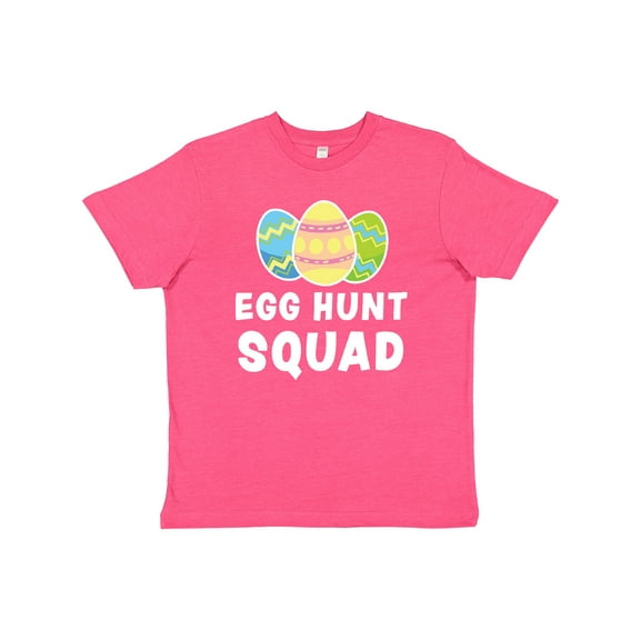 Inktastic Egg Hunt Squad with Easter Eggs Youth T-Shirt