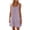 Z-Light Purple373, variant on JIAYUE Women's Dress Solid Color Sleeveless O-Neck Above Knee Beach Style Loose Spaghetti Strap Stylish Female Dresses