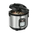 thumbnail image 3 of Hamilton Beach 8 Cup Rice Cooker & Food Steamer with Steam & Rinse Basket, Stainless Steel, 3 of 10