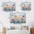 thumbnail image 4 of Designart Meadow framed wall Art, Meadow curious Meadowscape , meadow framed wall art decor, Multi-Color Traditional White Framed Wall Art, 32x16 inches White Color Frame, 4 of 5