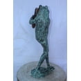 thumbnail image 6 of Nifao Musical Frog Playing Saxophone14" x 9" x 32"H – Outdoor Bronze Fountain, Garden Water Feature, 14"L x 9"W x 32"H, 6 of 12