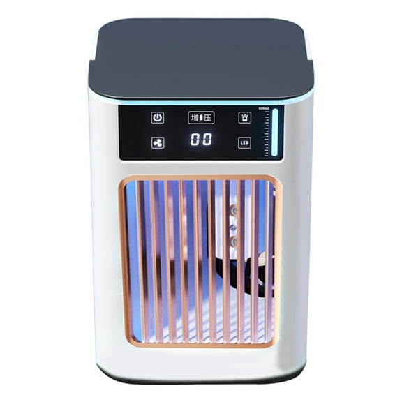 Desktop 900ML Water Tank Air Conditioner with Breathing Light Usb Rechargeable Miniature Cooling Fan Air Coolers