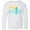 AA-White, variant on Inktastic Happy Easter with Cross in Teal Plaid Long Sleeve Youth T-Shirt