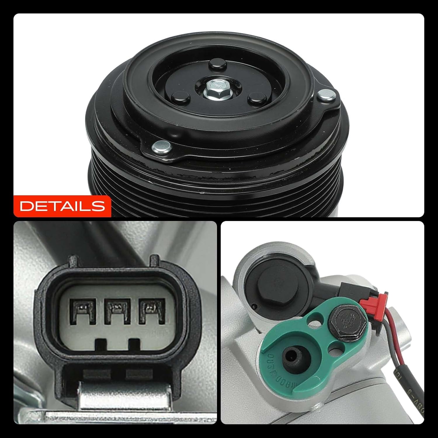 A-Premium A/C AC Compressor with Clutch Compatible with Honda Civic 2016-2020 L4 2.0L, Replace# 198276, 388105BAA01