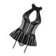 thumbnail image 3 of Lencería de Cuero PU con Cuello Halter para Mujer Negro L, 3 of 12