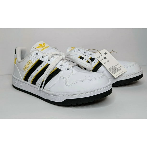 Ad-id-as NY 90 Stripes Men's Size 7.5 Athletic Trainer Sneaker Shoe NEW White