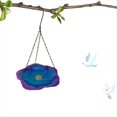 thumbnail image 3 of Baño para Pájaros Colgante Comedero para Pájaros Pequeño Comedero de Metal Bandeja para Flores Bandeja para Comedero para Pájaros para Decoración de Jardín Marrón Dorado, 3 of 5