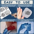 thumbnail image 4 of 1Set Non-Woven Water Soluble Embroidery Patterns Wash Away Embroidery Stabilizer Stick and Stitch Embroidery Paper Flower 297x210mmm 4pcs/set, 4 of 6