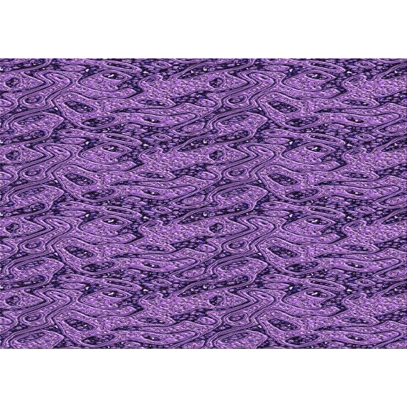 Ahgly Company Indoor Rectangle Patterned Tyrian Purple Area Rugs, 5' x 7'