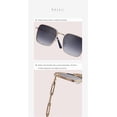 thumbnail image 3 of Lunettes de Soleil Rétro pour Hommes et Femmes, Boîte, Célébrité d'Internet, Diffusion en Direct (Couleur : F, Taille : Moyen), 3 of 4