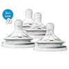 Philips Avent Natural Baby Bottle Medium Flow Nipple, 3M+, 4pk, SCF653/43