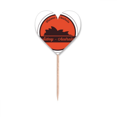 thumbnail image 1 of Australia Landmark Sydney Opera House Toothpick Flags Heart Lable Cupcake Picks, 1 of 3