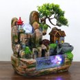 thumbnail image 3 of Billuyoard Adorno de fuente de rocalla con luces, paisaje simulado, adornos artesanales multifuncionales en miniatura, regalos para el hogar Decoración del hogar, 3 of 6