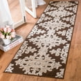 thumbnail image 2 of SAFAVIEH Cottage Damjan Geometric Floral Indoor/Outdoor Area Rug Brown/Cream, 5'3" x 7'7", 2 of 6