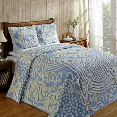 Florence Bedspread Double 96X110 - Blue