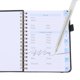 thumbnail image 3 of Cuaderno espiral recargable con pestañas alfabéticas y portalápices, ideal para guardar direcciones y organizar contraseñas., 3 of 7
