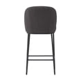 thumbnail image 2 of CorLiving Addison Luxury Boucle Fabric Upholstered Modern Indoor Counter Height Bar Stools Set of 2, 2 of 9