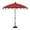 Jockey Red, variant on Simply Shade Isabela Round Fabric Auto Tilt Umbrella in Black/Jockey Red